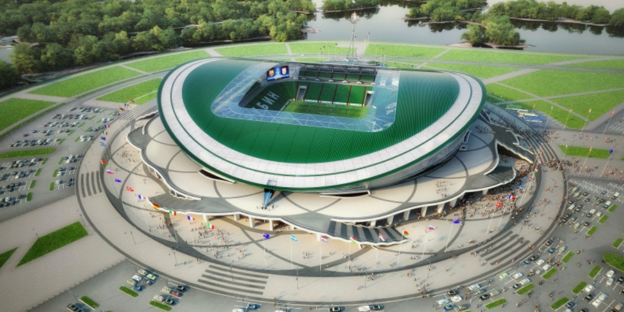 Green stadiums at the 2018 FIFA World Cup